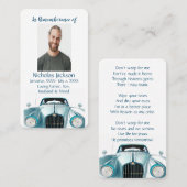 De Visite Carte mémoire commémorative Véhicule automobile Vi (Devant / Derrière)