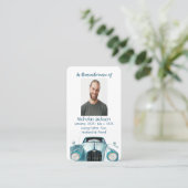 De Visite Carte mémoire commémorative Véhicule automobile Vi (Debout devant)