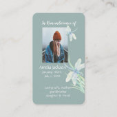 De Visite Carte mémoire Memorial Watercolor (Devant)