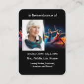 De Visite Carte Memorial Danser danser danser (Devant)