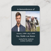 De Visite Carte Memorial Pocket Card Oiseaux Observation d'o (Devant)