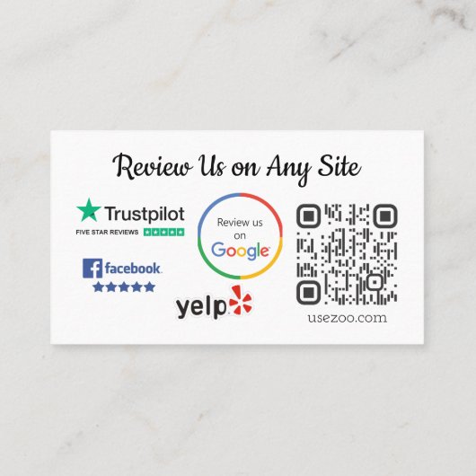 De Visite Carte Merci (Dos)