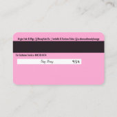 De Visite Carte mère (Dos)