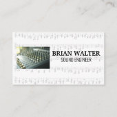 De Visite Carte mixte | Notes musicales (Devant)