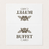 De Visite Carte modèle carte buffet avec thème Grèce (Extérieur déplié)