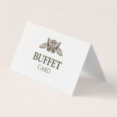 De Visite Carte modèle carte buffet avec thème Grèce (Devant)