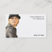 De Visite Carte Modèle pour les modèles pour enfants et les  (Dos)