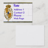 De Visite Carte murale en mosaïque espagnole (Devant / Derrière)