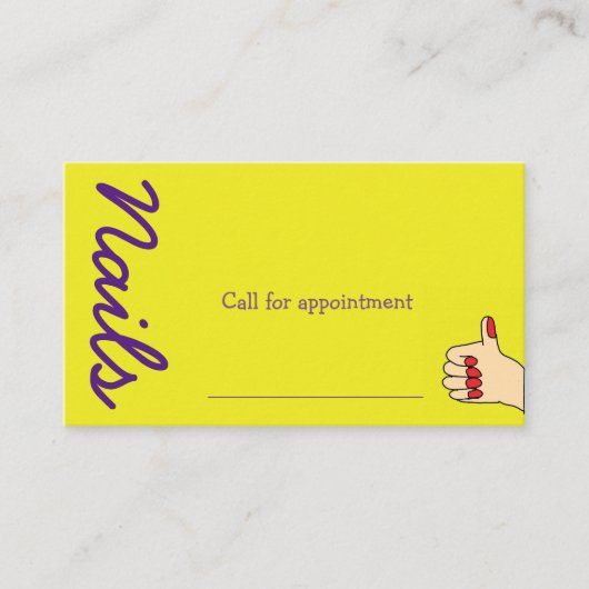 De Visite Carte Nails (Devant)