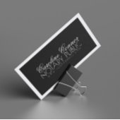 De Visite Carte Noir & Blanc Noir & Blanc Gras Noir