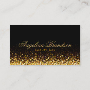 De Visite Carte noire Shimmering Gold Beauty Expert Damask