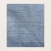 De Visite Carte nominative d'endroit - denim (Intérieur déplié)