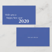 De Visite Carte Nouvel An (Devant / Derrière)