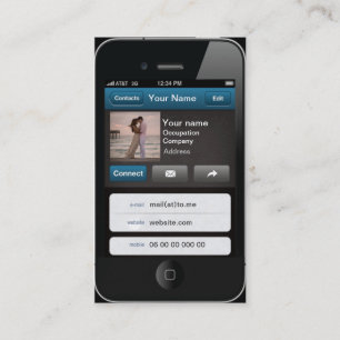 De Visite Carte personnalisable professionnelle d'iPhone