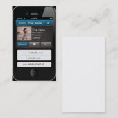 De Visite Carte personnalisable professionnelle d'iPhone (Devant / Derrière)