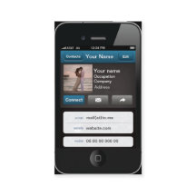 Carte personnalisable professionnelle d'iPhone
