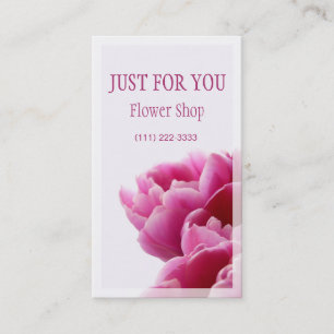 De Visite Carte personnelle Florist and Flower Shop