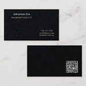 De Visite Carte personnelle Premium Black  (Devant / Derrière)