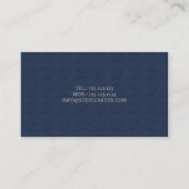 De Visite carte personnelle professionnelle (Dos)