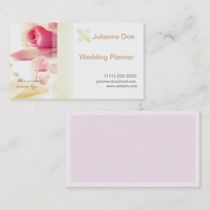 De Visite Carte personnelle wedding planner
