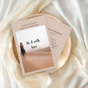 De Visite Carte    photo minimale moderne