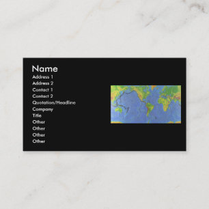 De Visite Carte physique du monde 1994 - plaques tectoniques