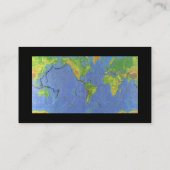 De Visite Carte physique du monde 1994 - plaques tectoniques (Dos)