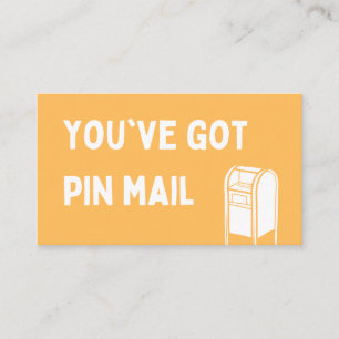 De Visite Carte Pin Mail Backer