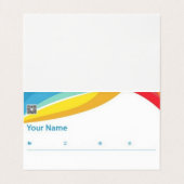 De Visite Carte pliée du concepteur (Intérieur déplié)