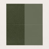 De Visite Carte pliée Fractionnée Moss Texture - Personnalis (Extérieur déplié)