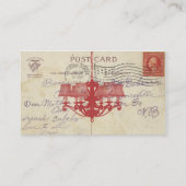 De Visite Carte postale Vintage et lustre (Dos)