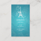 De Visite Carte postale Vintage Paris Blue (Dos)
