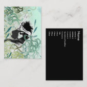 De Visite Carte potelée "du feu d'Aqua" (Devant / Derrière)