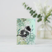 De Visite Carte potelée "du feu d'Aqua" (Debout devant)