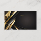 De Visite Carte pour les entreprises Gold et Black (Dos)