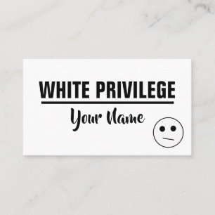 De Visite Carte PRIVILÈGE BLANC