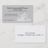 De Visite Carte pro. - Château (Devant / Derrière)