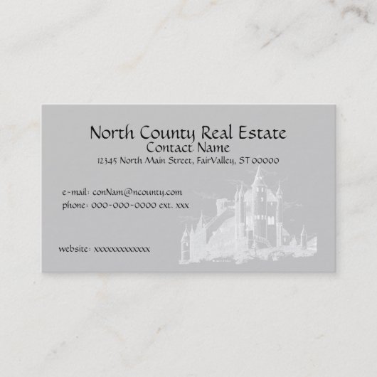 De Visite Carte pro. - Château (Devant)