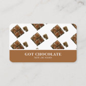 De Visite Carte professionnelle Brown moderne au chocolat (Devant)