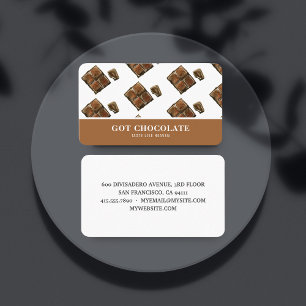 De Visite Carte professionnelle Brown moderne au chocolat