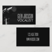 De Visite Carte professionnelle chanteuse moderne (Devant / Derrière)