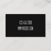 De Visite Carte professionnelle chanteuse moderne (Dos)