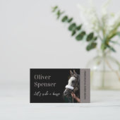 De Visite Carte professionnelle d'équitation (Debout devant)