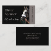 De Visite Carte professionnelle d'équitation (Devant / Derrière)