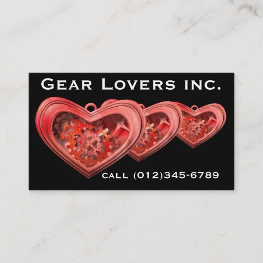 De Visite Carte professionnelle Gear Lovers (Devant)