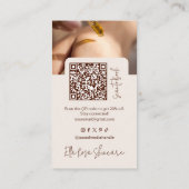 De Visite Carte professionnelle Instagram (Dos)