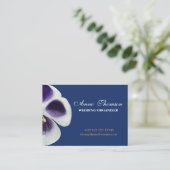 De Visite Carte professionnelle minimale et florale (Debout devant)