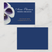 De Visite Carte professionnelle minimale et florale (Devant / Derrière)