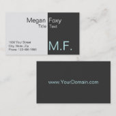 De Visite Carte professionnelle pour les talents (Devant / Derrière)