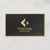 De Visite Carte professionnelle Premium Royal Gold (Devant)